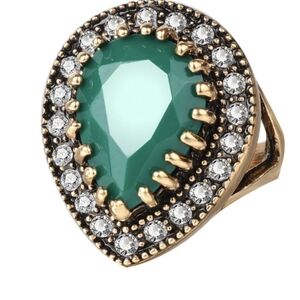 Turkish Vintage Looking Exaggerated Ring for Women, Hürrem Sultan Ring, Ottoman,